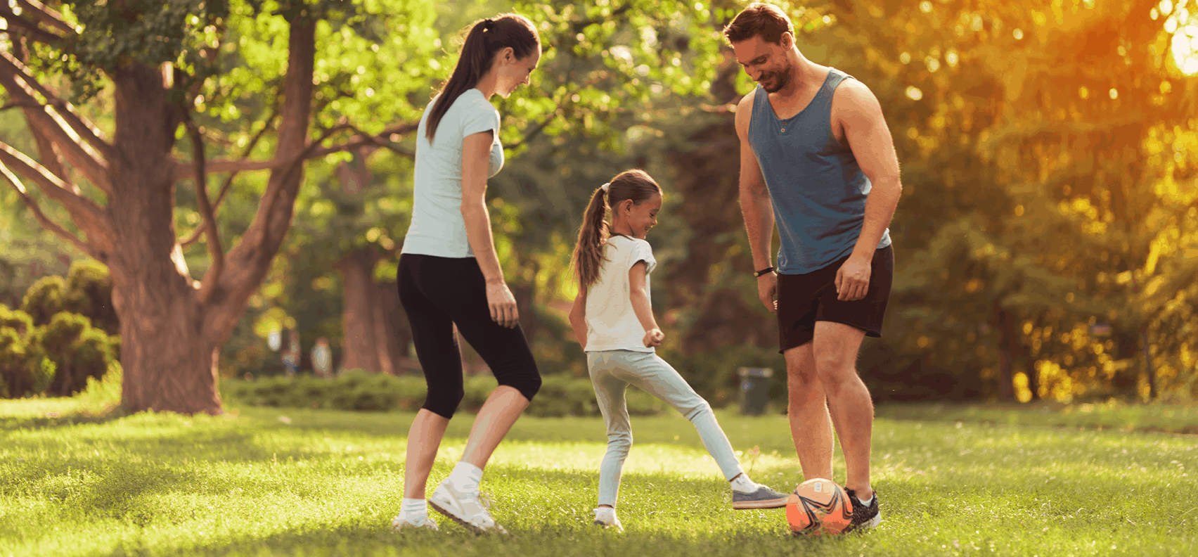 Family plays outside without fear of allergies